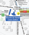 Se rendre à la Bourse du travail de Bobigny